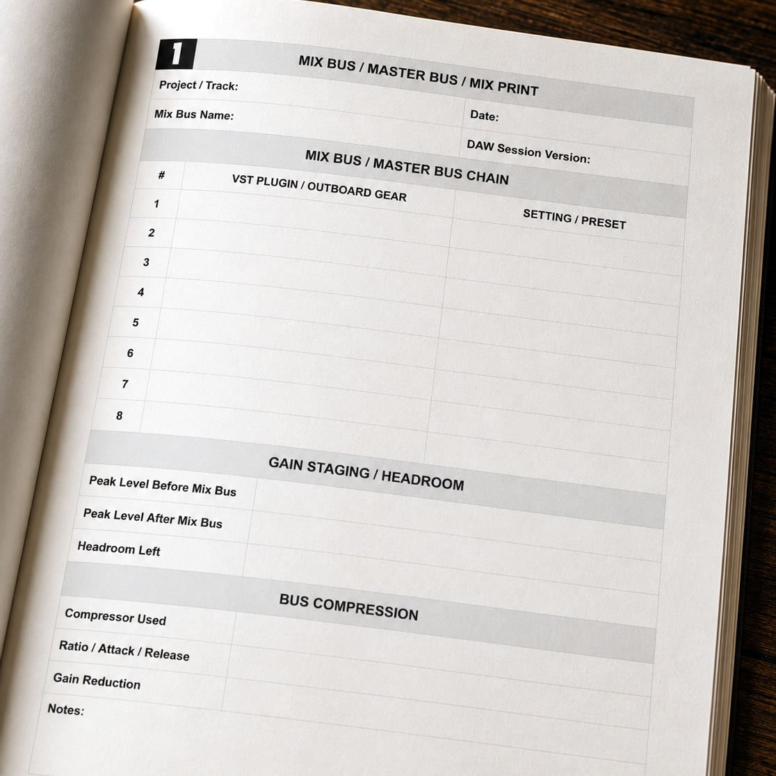 Mix Bus & Master Notes